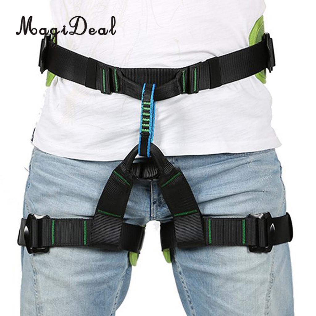 MagiDeal Mountaineering Rock Tree Climbing Harness Seat Sitting Bust Belt Gear 4 Colors for Caving Rescue Safety Rappelling