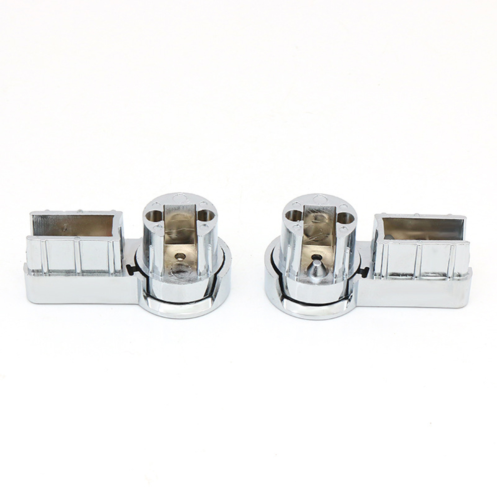 Bath Hinge Brackets For Shower Screens Robust ABS Material With Chrome Finish For 6mm Glass Stability