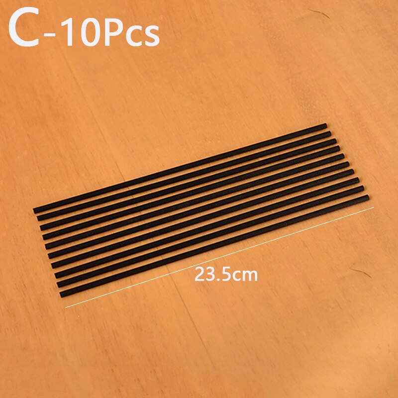 10pcs Black Fiber Sticks Diffuser Volatile Rod for Home Fragrance Aromatherapy Diffuser Home Decoration Multi Size: C