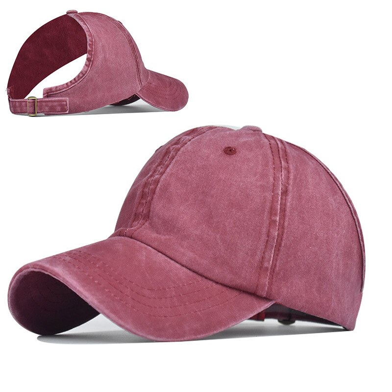 Hestehale lue halvtopp baseball cap kul solskjerm solkrem hestehale lue ensfarget sommer utendørs sport kasket