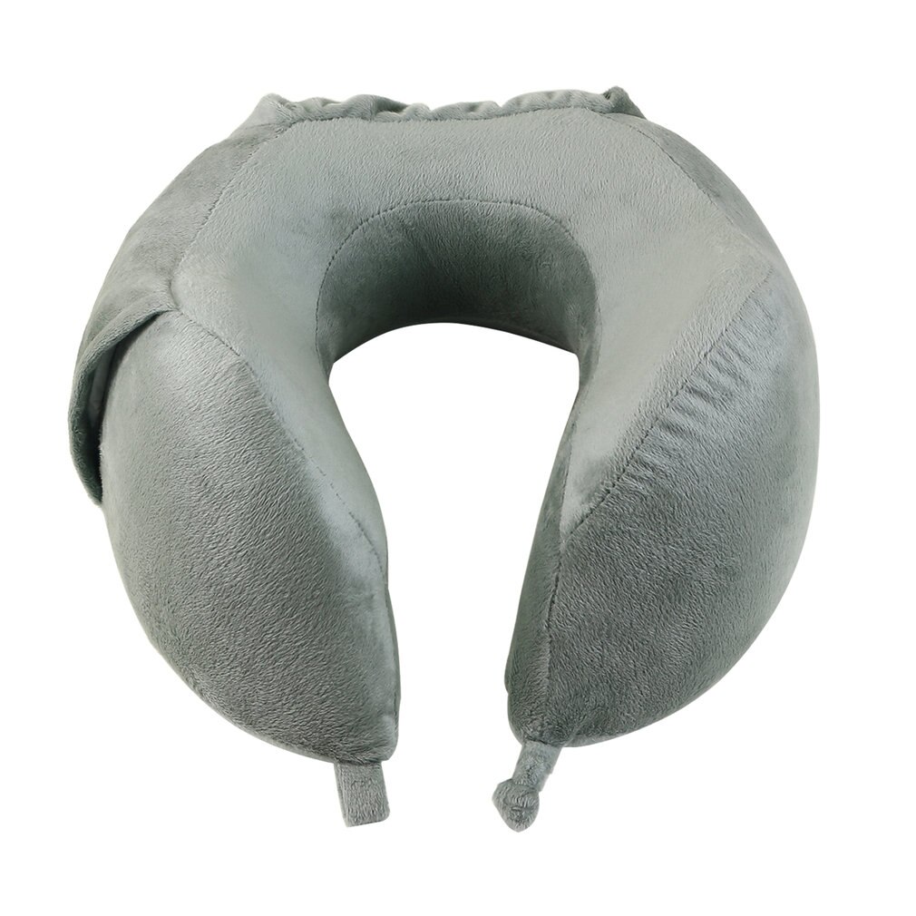 OUTAD, almohada portátil plegable en forma de U, cojín para el cuello, soporte para el cuello en un tren, avión, coche, autobús, Camping, dormir