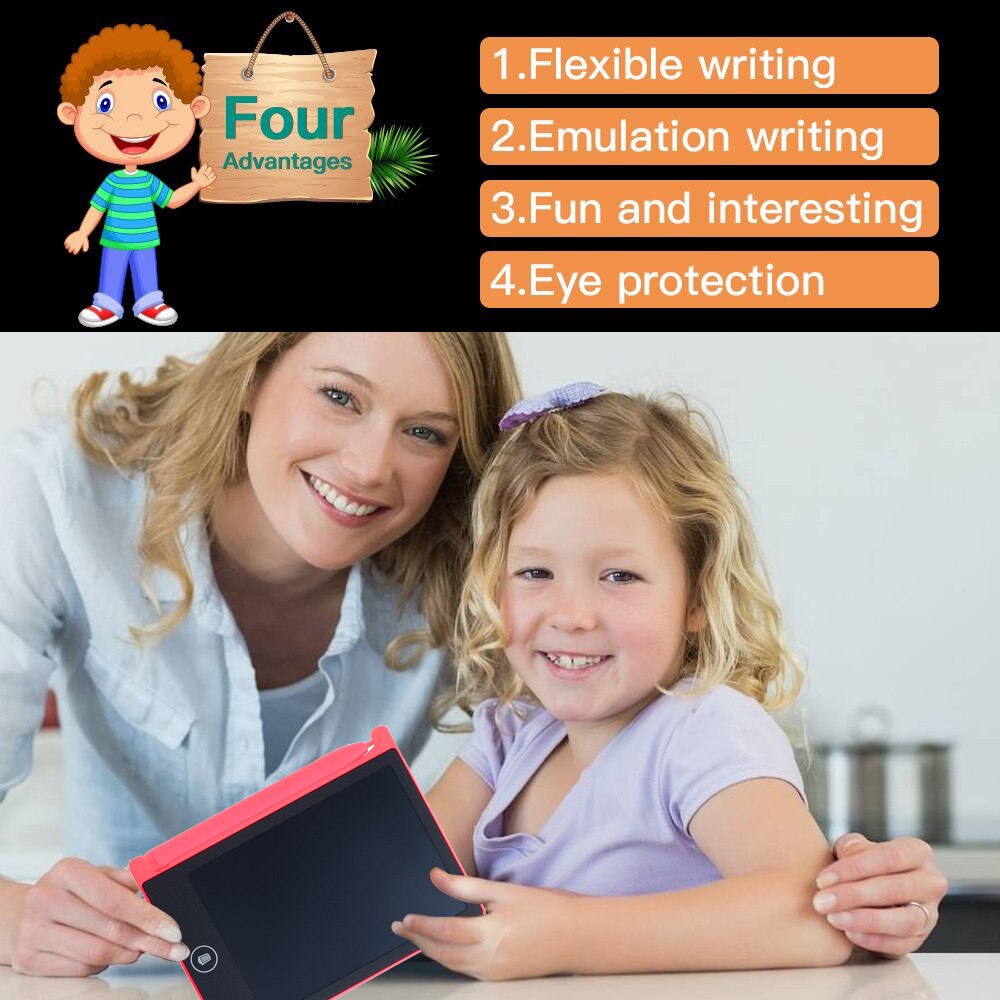 4.4 inch LCD Writing Tablet Doodle Board Kids Writing Pad Drawing Graphics Board