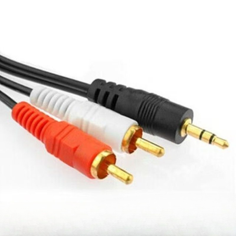 3M 5M 10M 3.5mm Male Jack to AV 2 RCA Male extend Cable connector For Phone TV AUX Sound computer PC Speakers Music Audio Cords