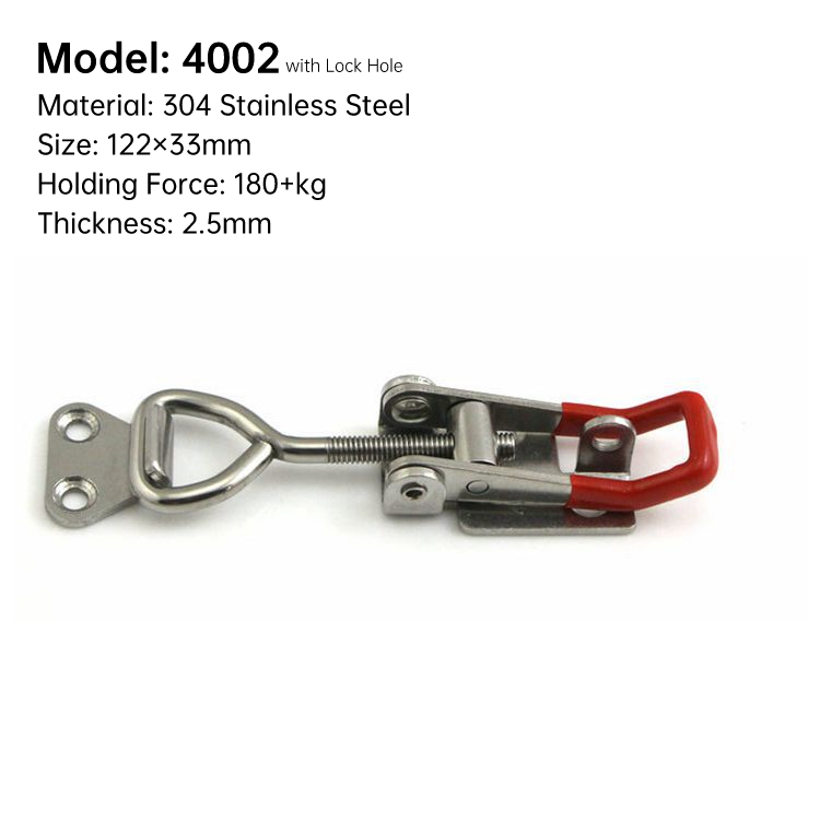 Quick Catch Toggle Latch Klem Verstelbare Hasp Lock Voor Thuis Schuifdeur Meubelkast Dozen 304 Roestvrijstalen Hardware: YELLOW