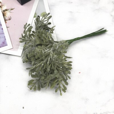 YOOROMER 6 pcs Kunstgras Simulatie Varens Planten Kunstmatige Bloemen voor DIY Scrapbooking Thuis Bruiloft Kerst Decoratie: green