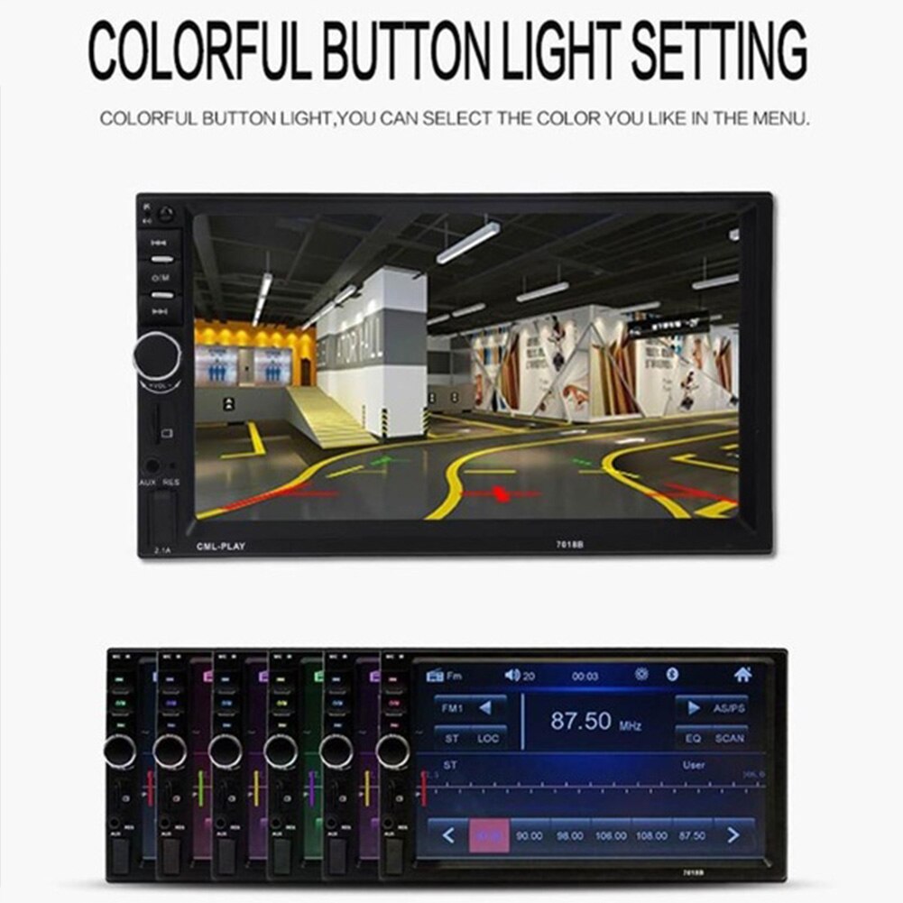 7" Multimedia TouchScreen Backup Camera Universal Video HD MP5 Radio Car Player