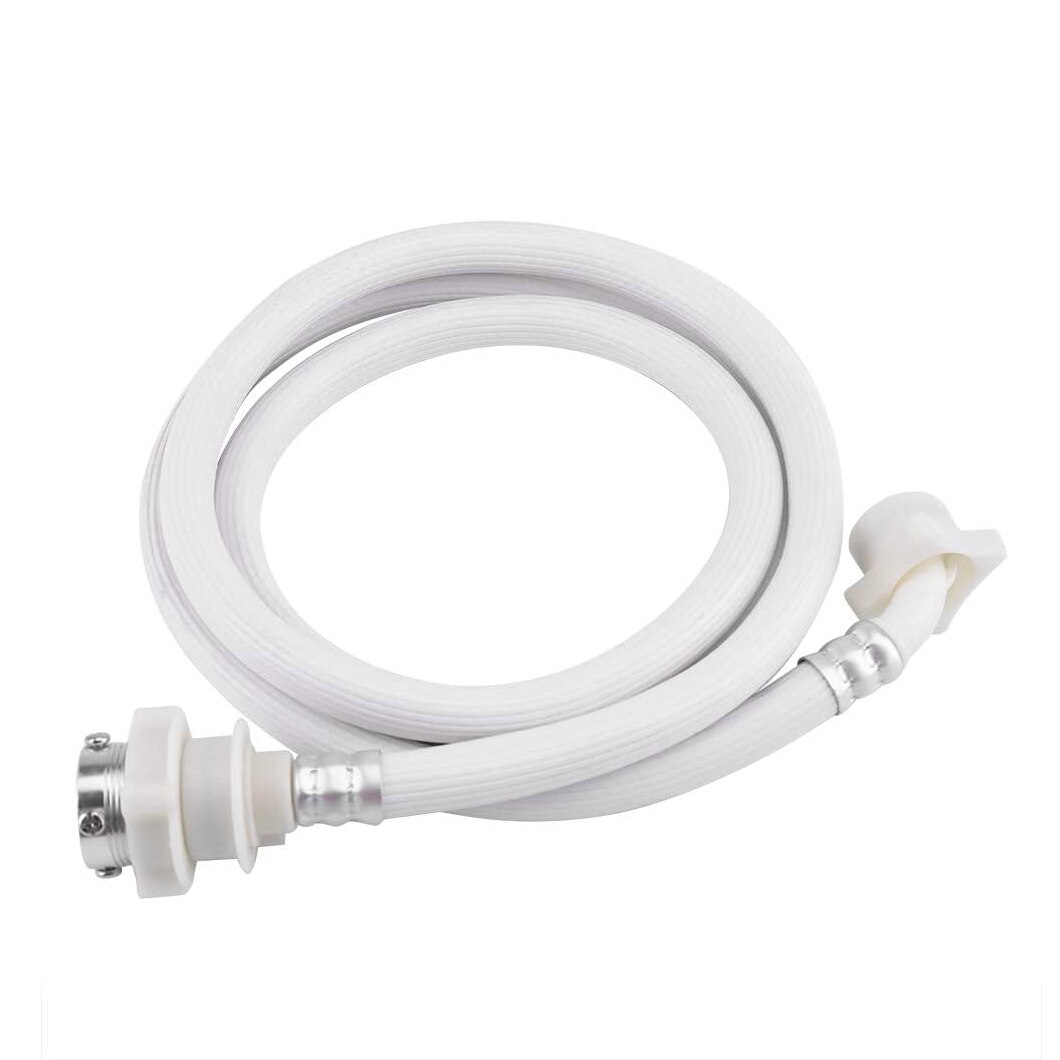 Washing Machine, Pvc Hose, White Water Inlet Hose, Lengthened High-Pressure Water Pipe Fittings (Length 2 Meters)