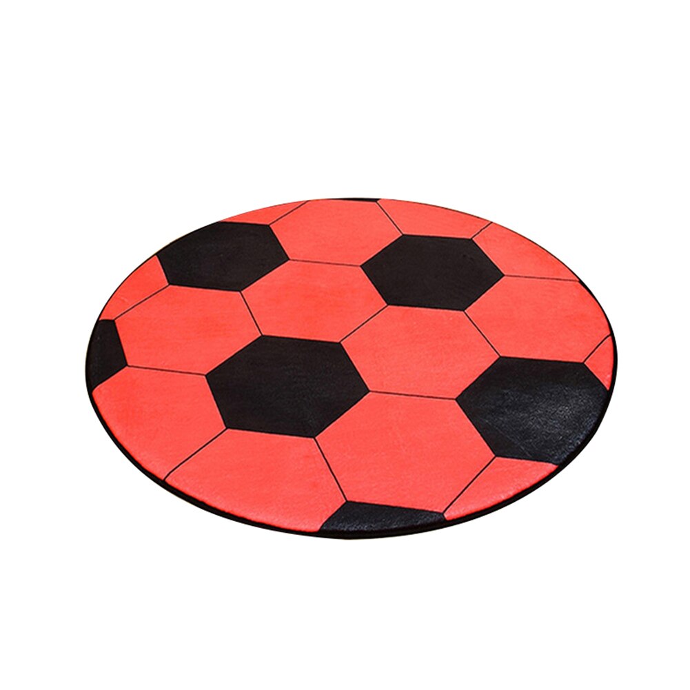 1pc Weiche Polyester Runde Fußball Basketball Muster Pad Computer Stuhl Matte Maschine Waschbar Teppich Teppich Home Decor 4 Farben