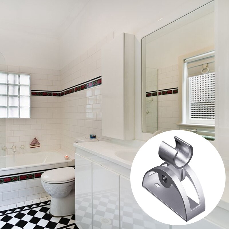 Adjustable Shower Base Wall Gel Mounted Basket Chuck Shower Rail Head Slider Holder Support Stand Bathroom Accessories