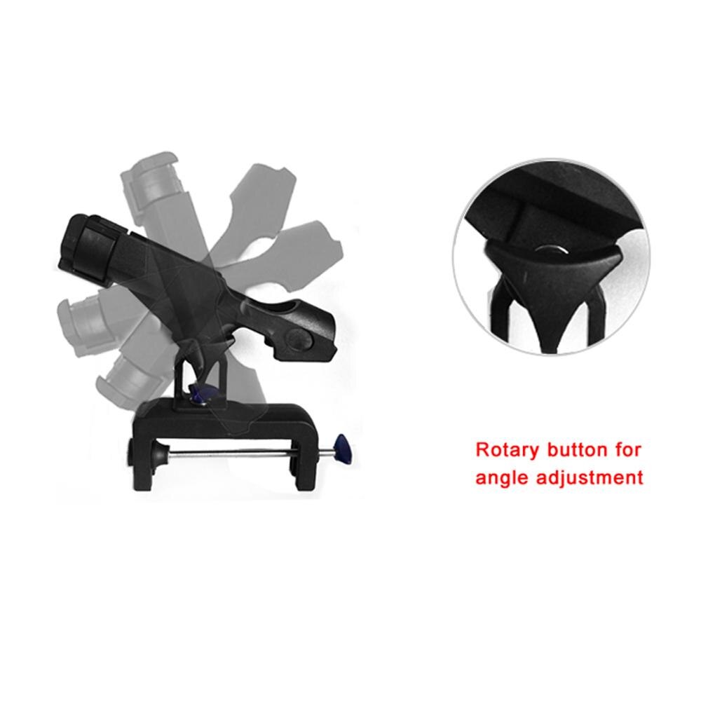 Fishing Tackle 360 Degree Adjustable Fishing Rod Rack Holder Clamp On Removable Kayak Boat Support Pole Stand For Fishing Rod