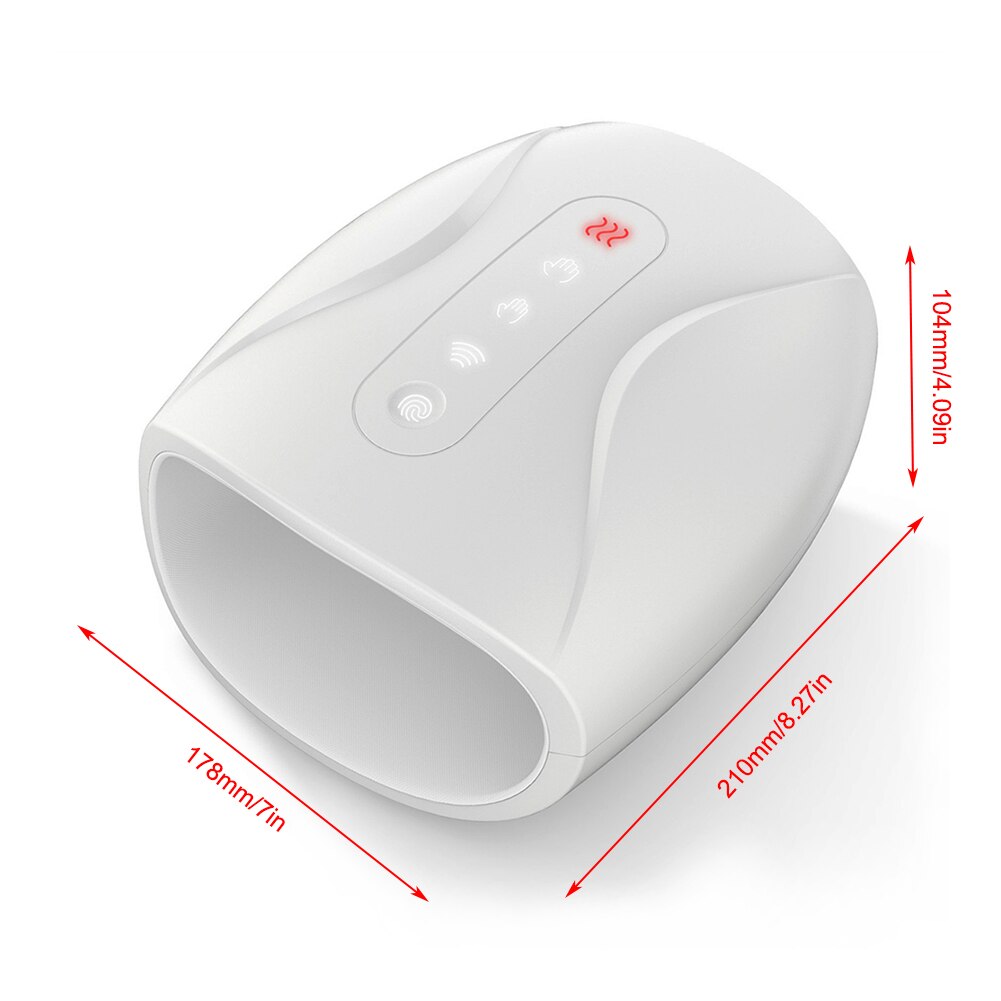 Electric Hand Massager Machine with Air Pressure Heat Compress with Heat Physiotherapy Equipment Palm Hand Finger Massager