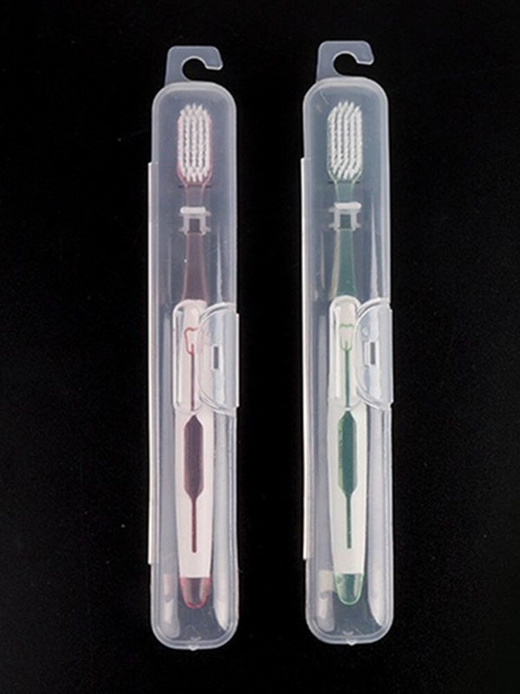 1Pcs Transparent Toothbrush Holder Case Travel Portable Storage Box Practical Container Toothbrush Organizer Bathroom Tools