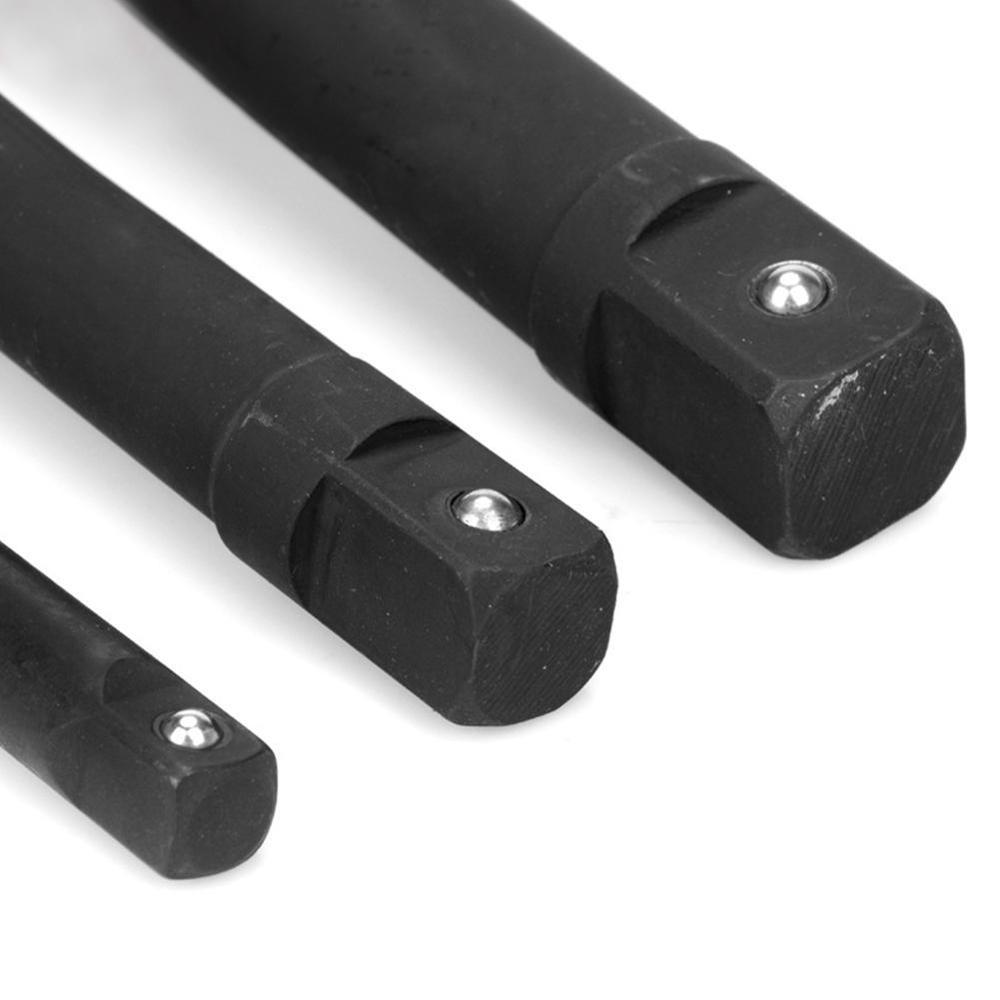 Socket Adapter Set 1/4" 3/8" 1/2" Square Impact Socket Extension Connector Power Drill Bit Adapter (Short)