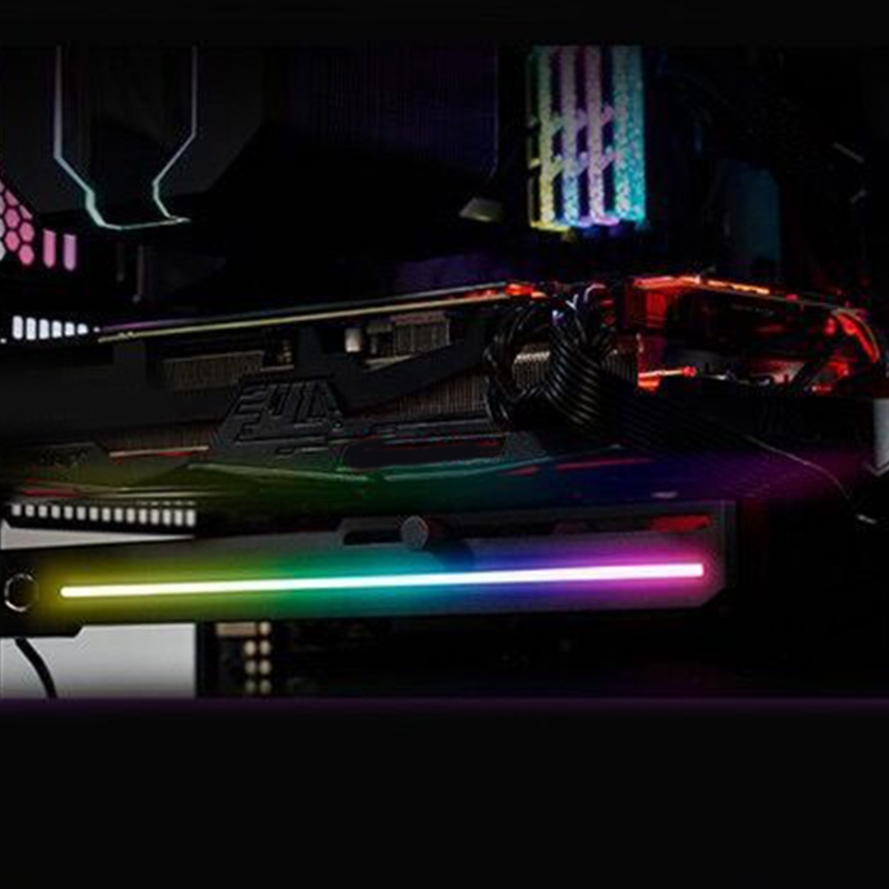 Cooler Master ELV8 – Support Vertical universel pour carte graphique RGB, avec châssis, prise de synchronisation ARGB