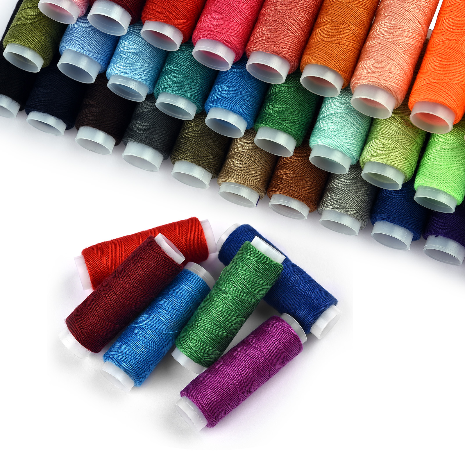39 Colors Polyester Yarn Sewing Thread Roll Machine Hand Embroidery 150 Meter Each Spool Durable For Home Sewing Kit