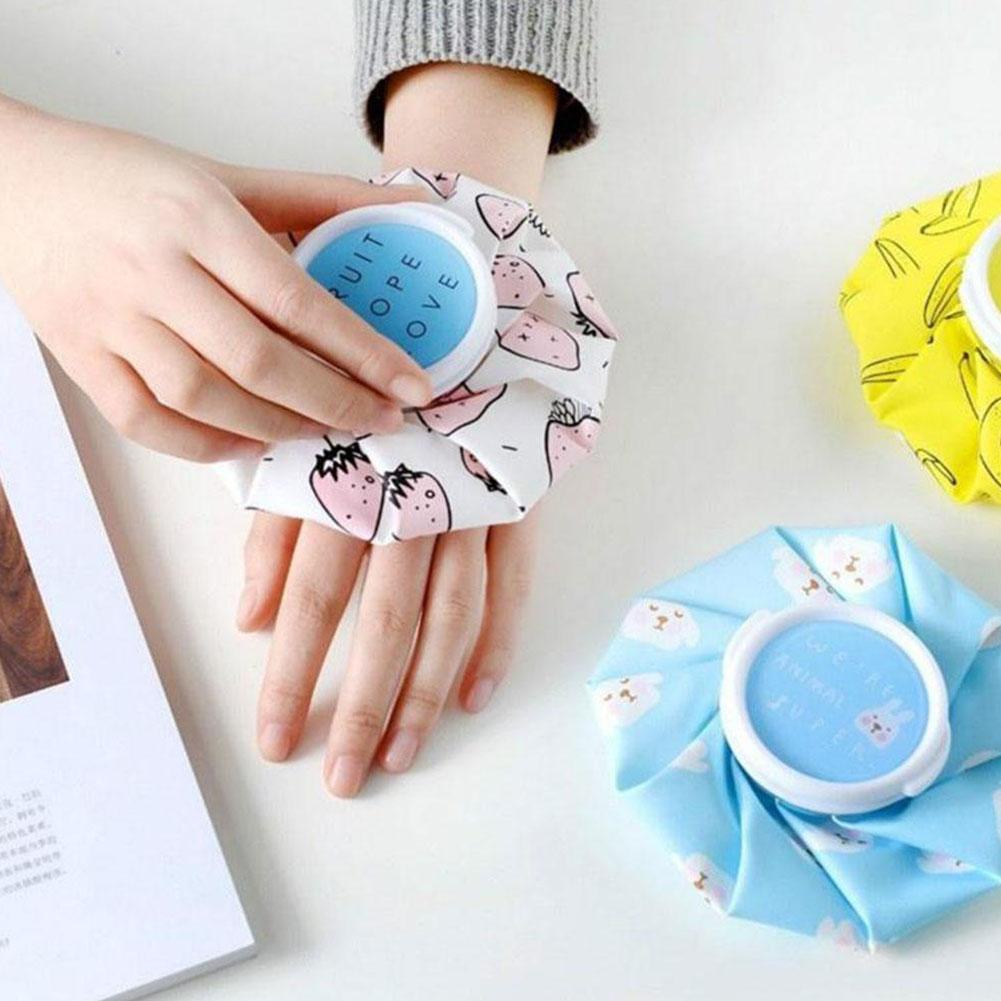 Water Filling Cloth Ice Pack Cartoon Cooling Ice Pack Warmer Knee Pain Head Bottle Ice Relief Water Hand Cold Leg Bag B K2F9
