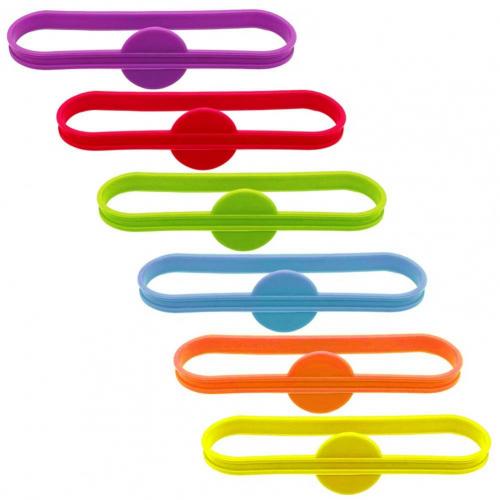 Etiquetas de silicona para botellas de vidrio, marcador de etiquetas para vino, Apto para lavavajillas, 6 unids/bolsa: Default Title