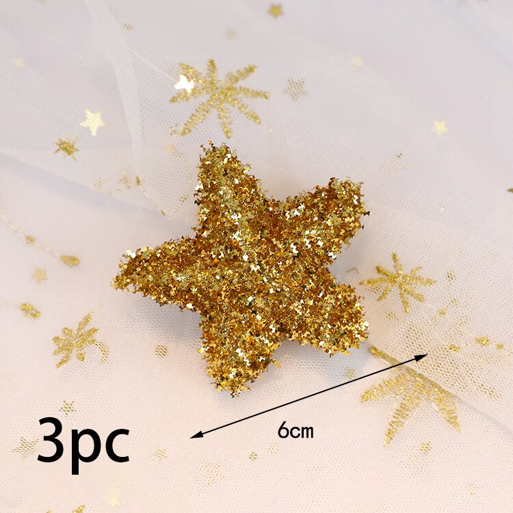 Nydelig skateboard scooter barn sykkel kid bursdagskake dekorasjon kake topper dekor fest supliy gutt søt baking nydelig: 3pc glitterstjerner