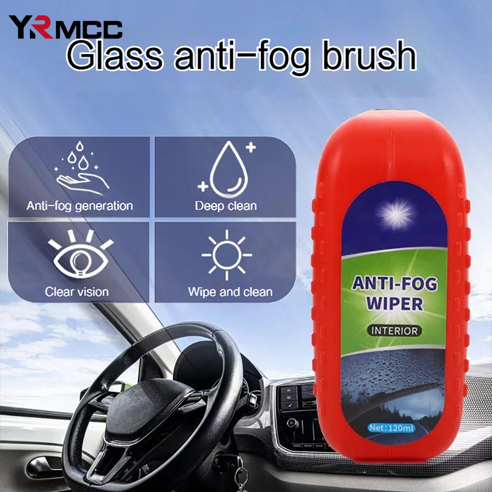 Agente desempañante para parabrisas de lavado de coches, cepillo de película de aceite para coche, limpiador de espejo antiniebla de vidrio, herramienta de detalles antiniebla, accesorios para coche