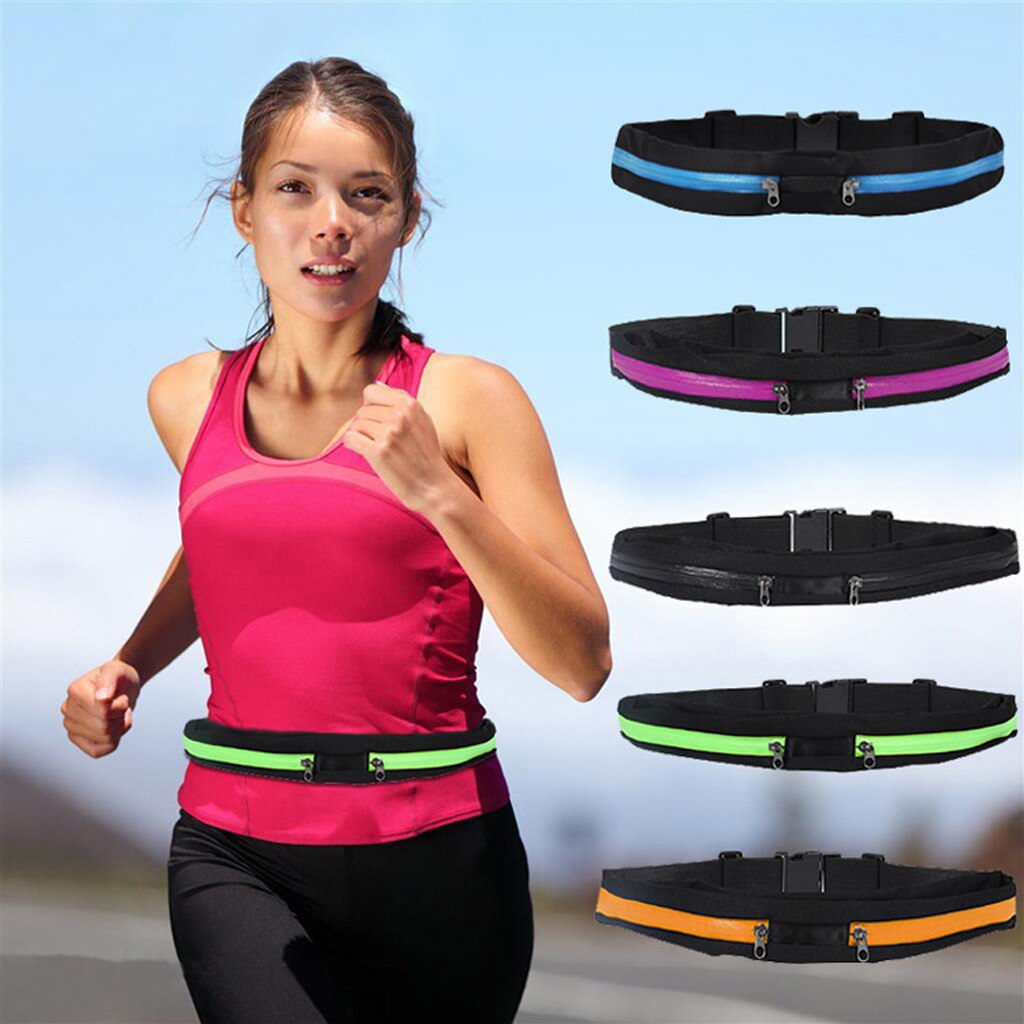 Riñonera deportiva multifuncional impermeable Unisex para viajes, correr, ciclismo