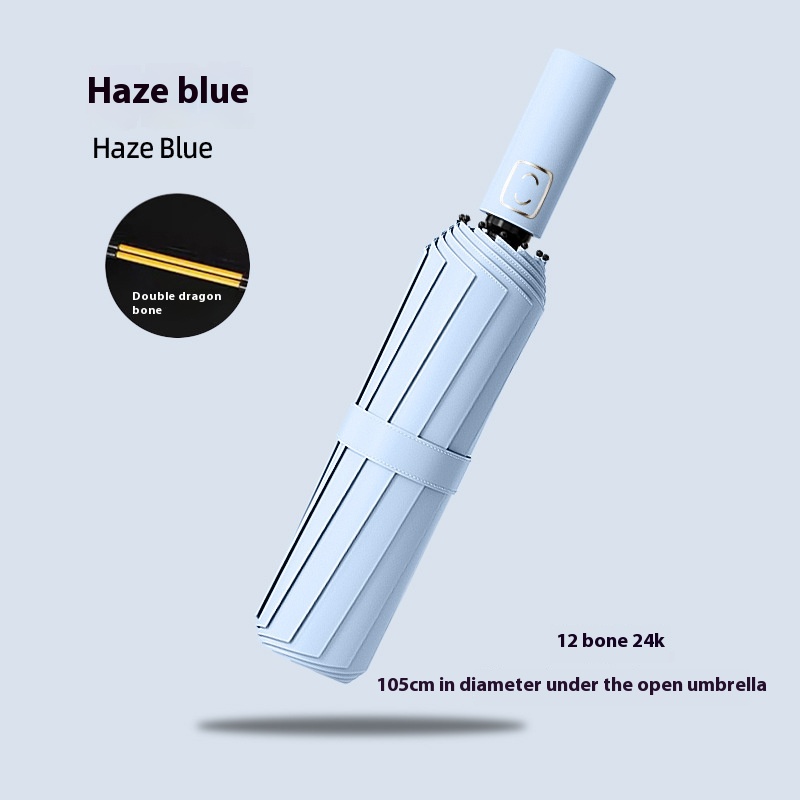 Paraguas UPF50+ a prueba de viento para mujeres/hombres, sombrilla con protección UV automática, paraguas compactos y resistentes para viajes de negocios, resistentes al viento: Rojo