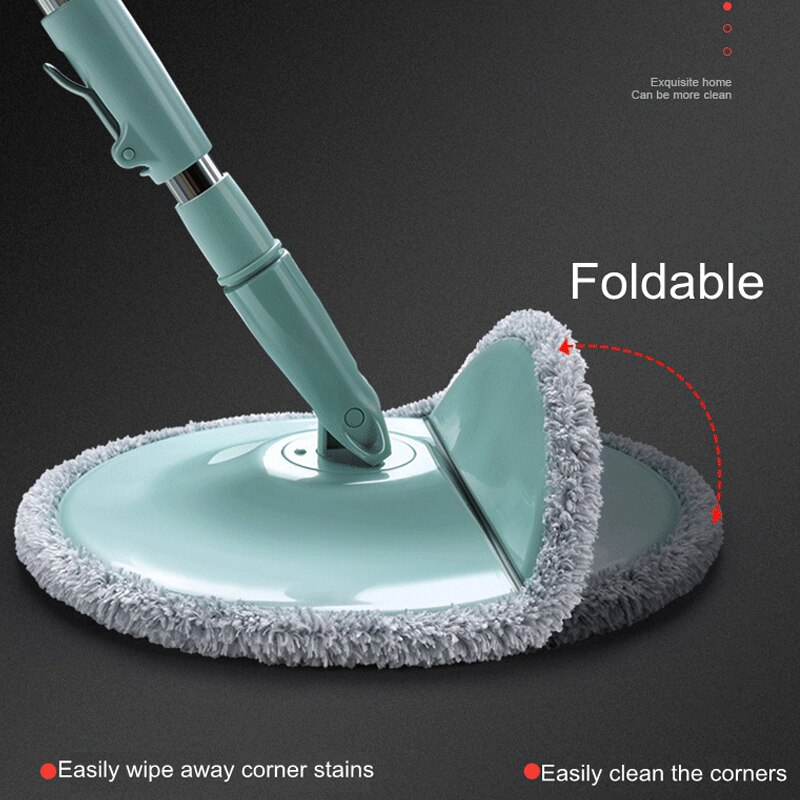 Magic Floor Mop Microfiber 360 Bucket Spin Universal Lazy Hand-Free Washing Mopping Floor Bathroom Cleaning Tool Artifact Mop