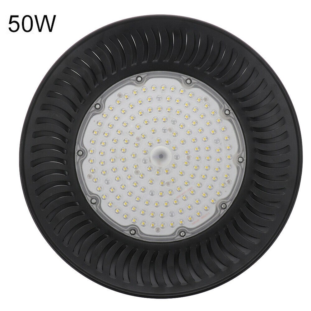 Lightingview 200W UFO LED High Bay Light Factory Warehouse Industrial Lighting Commercial Bay Lighting for Garage Factory Works: 50W