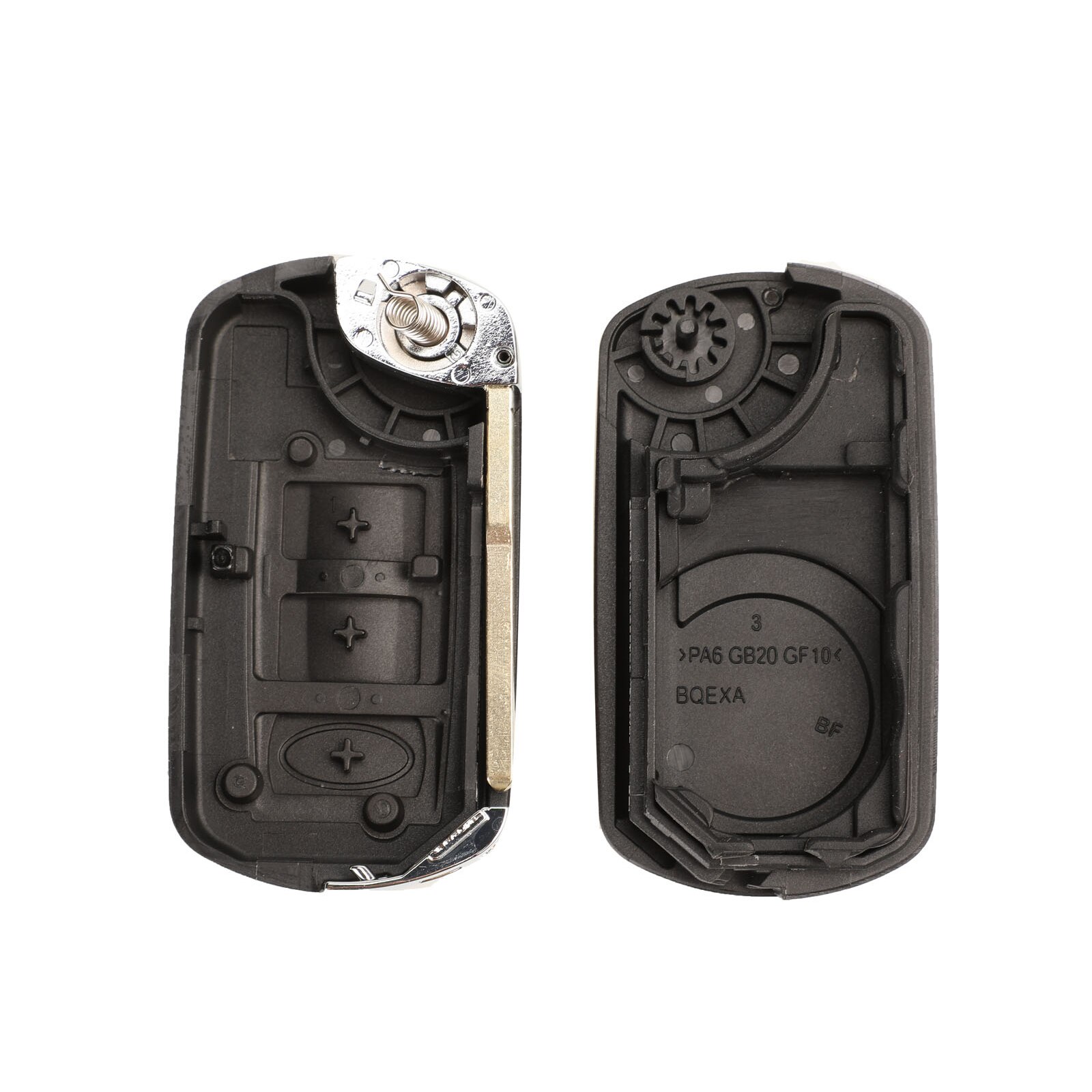 Bilchave 3 Buttons Remote Smart Flip Car Key Shell For Land Rover Range Rover Sport LR3 Discovery HU101 Blade