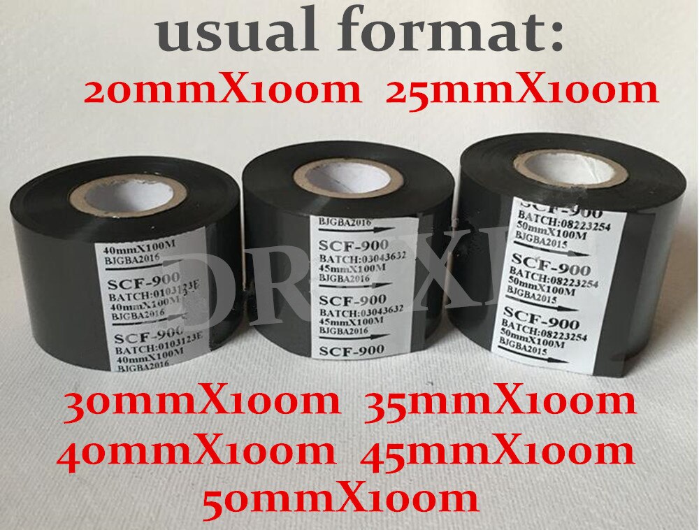 Ink Ribbon - 20mm-50mm x 100m - for HP-241.241S.TJ-08.DY-8.DY-6 Date Coder