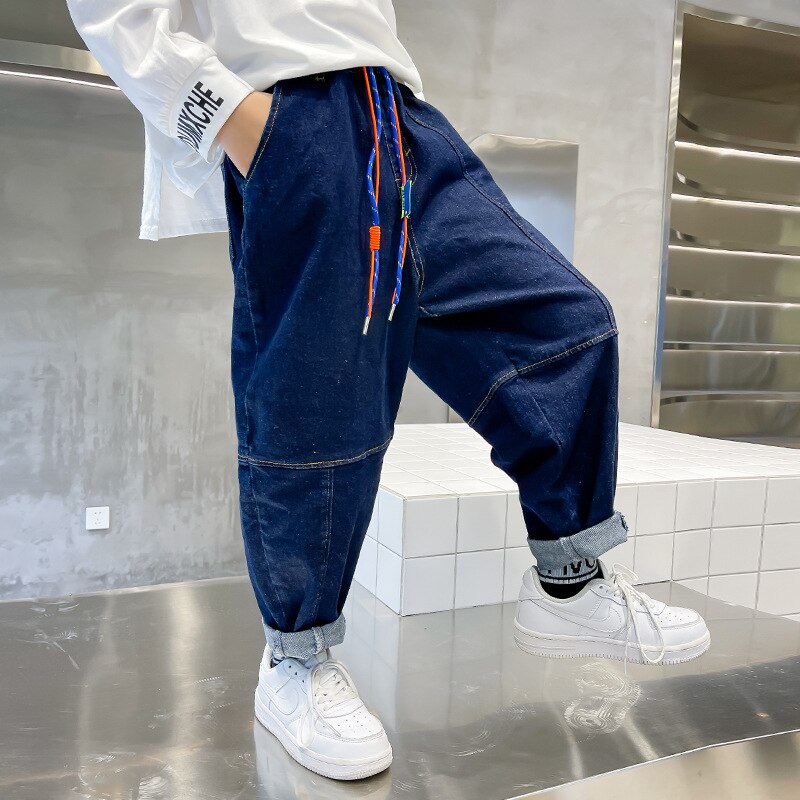 Jongens Losse Jeans 8 10 Jaar Fall Winter Kids Lange Denim Broek