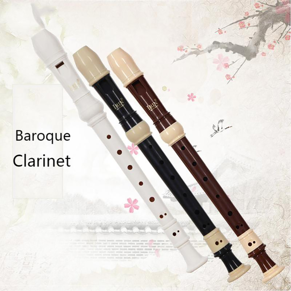 IRIN Barock Klarinette Bläser Instrument Recorder Sopran Vertikale Flöte Mit Musical Instrument Zubehör Anfänger