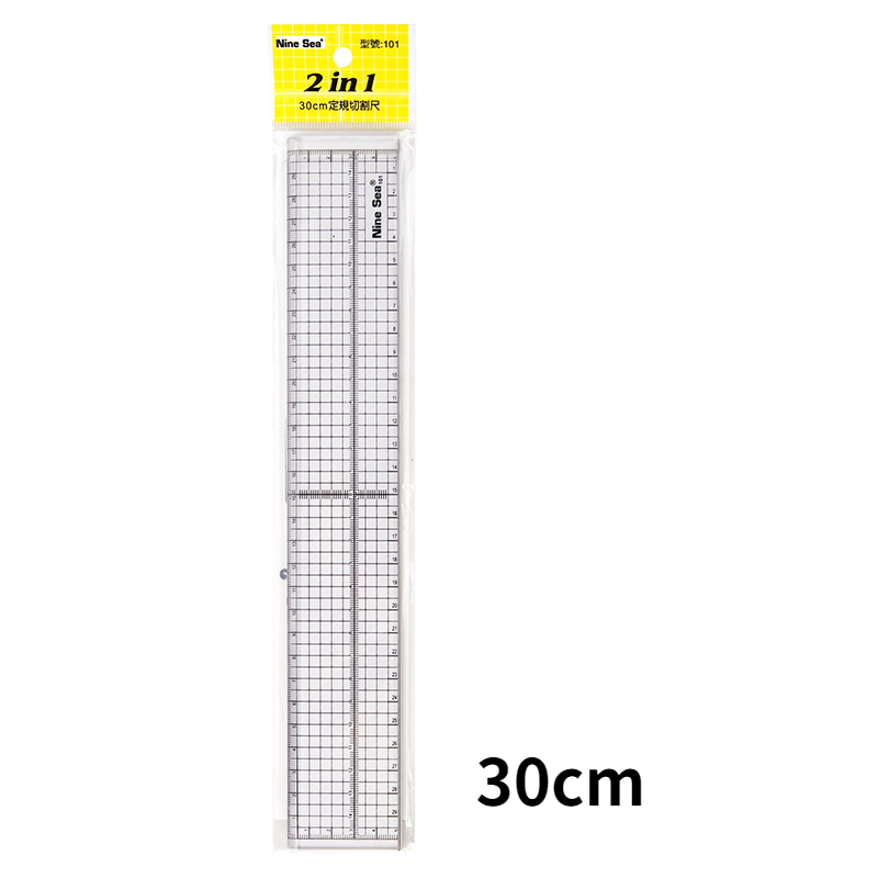 30cm Fixed Ruler Metal Stainless Steel Edge Patchwork Measuring And Cutting Manual Ruler Is Not Easy To Cut And Deform: Default Title