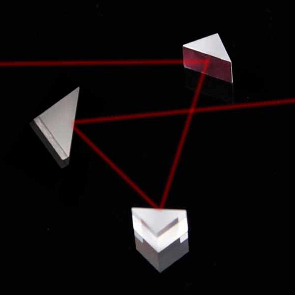 Mirror Reflecting prism Isosceles right angle optical glass visual angle Detection prism Reflecting slope 90° 50x50x50mm