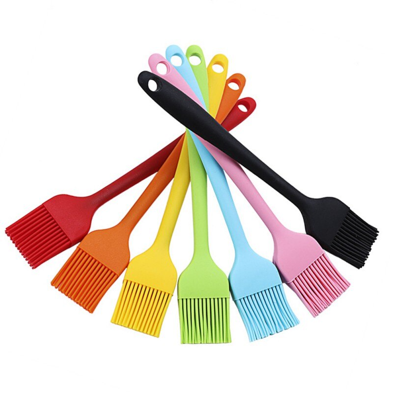 Barbecue Brush Brush For Oil Bake Brush Silicone Pastry Brush Baking BBQ Brush Baking Clear Handle Kitchen Tools BBQ Accessories