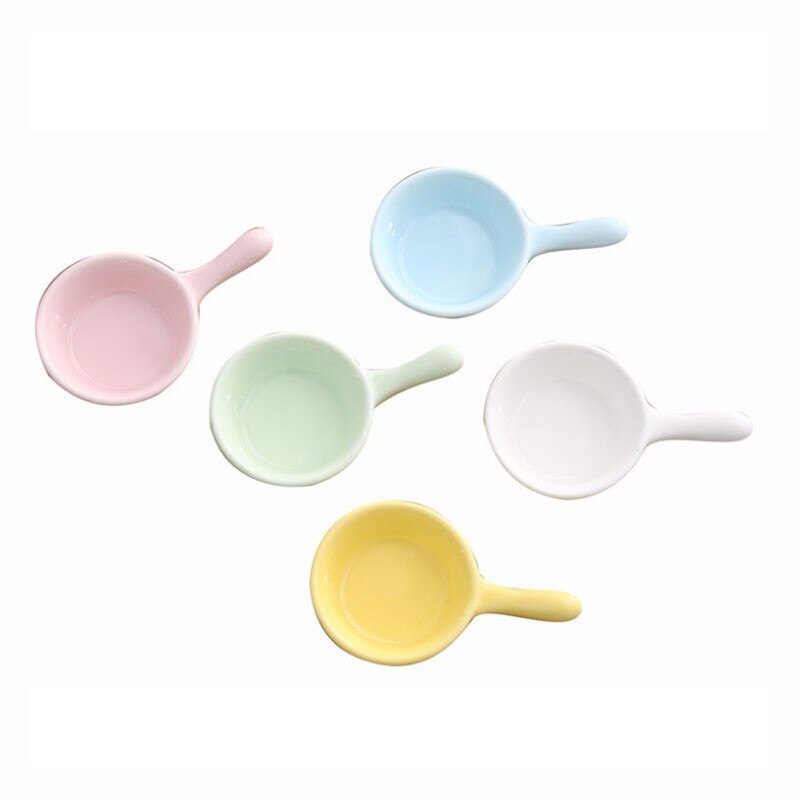 1pc keramik krydderier lille fad rund japansk stil farve sauce sauce fad krydderi tallerken