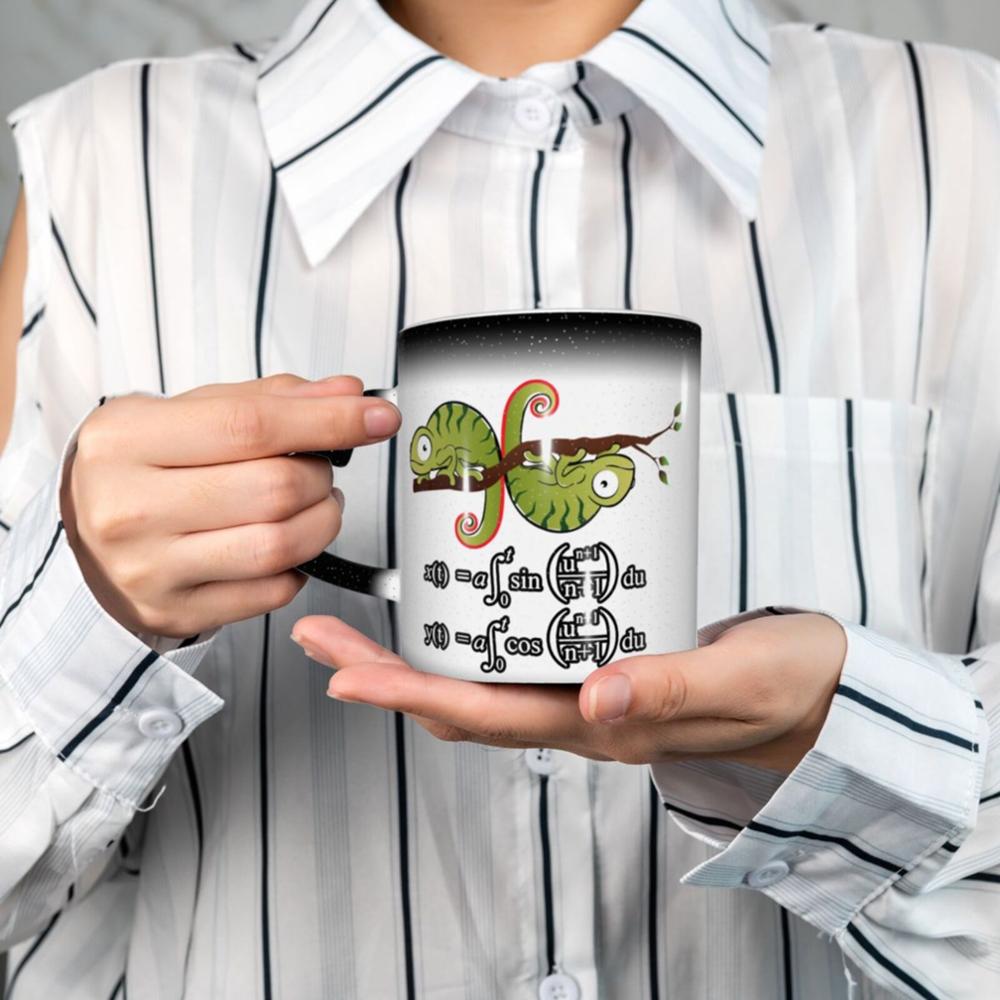 Formule mathématique Euler spirale blanc café K tasses tasses en verre tazas ensemble jetable solo support beignet termico noir rose
