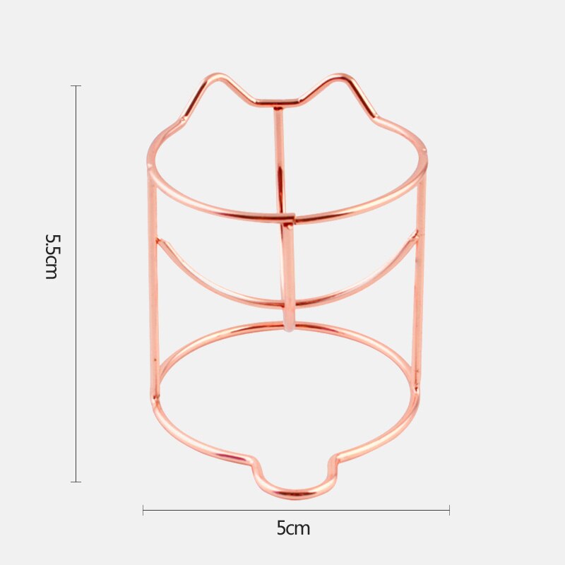 1 Pc mignon chat beauté oeuf support support sèche cosmétique maquillage éponge gourde poudre bouffée support organisateur boîte étagère stockage outils