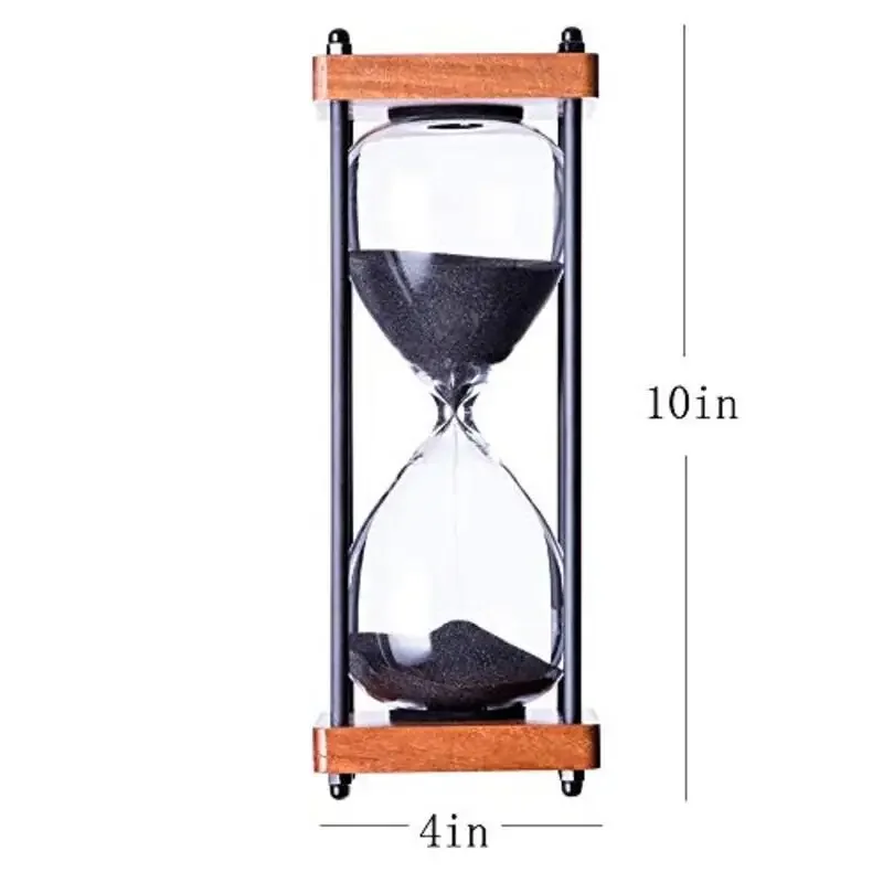 Grote Zandloper Timer 60 Minuten, Metalen Zandloper Zandloper Zandglas Klok, Tijdmanagement Tools Voor Keuken Thuis Kantoor Decor