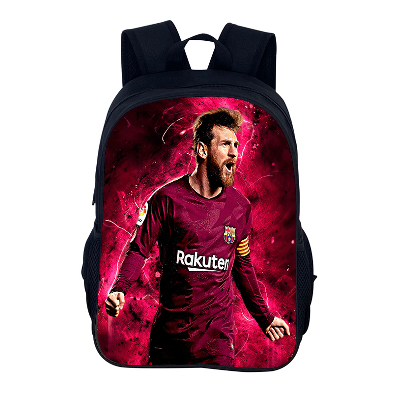 FußBall-Sportrucksack M-Messis Schultasche Jungen und Mädchen Sportrucksack Stern Spieler Schulrucksack Büchertaschen als bestes: Armee Grün