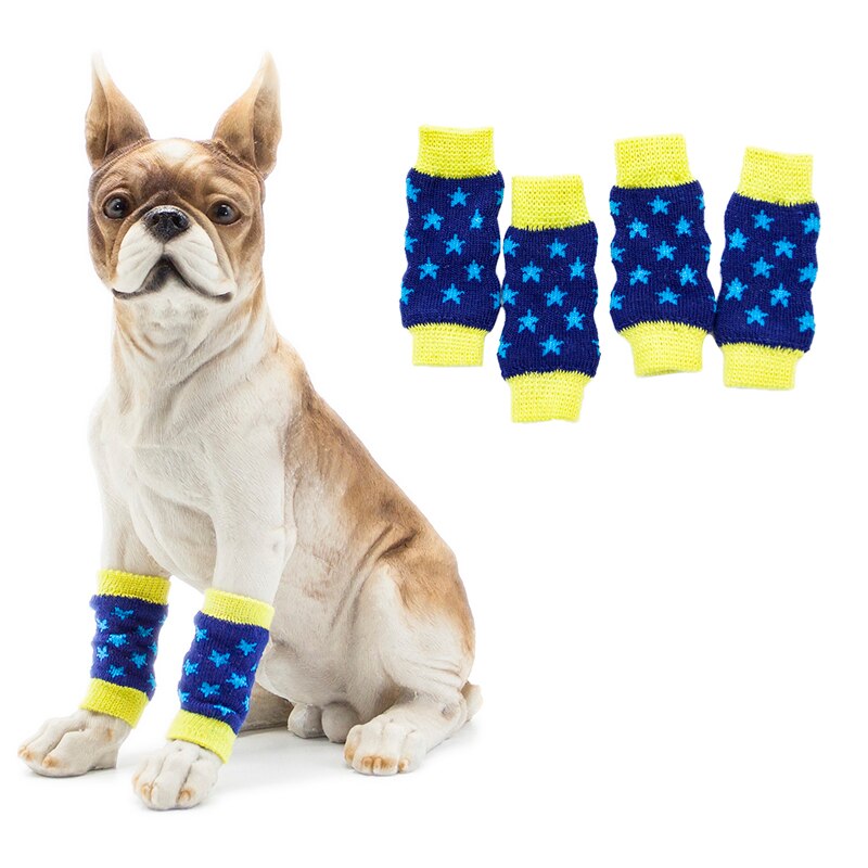Juego de calentadores de invierno para mascotas, calcetines para la nieve para perros, protectores de piernas para no mascotas, 1 Juego