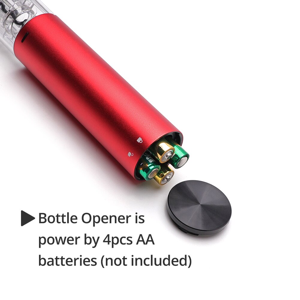 Abrebotellas eléctrico de vino sin cable sacacorchos automático sacacorchos con cortador de sello de aluminio para