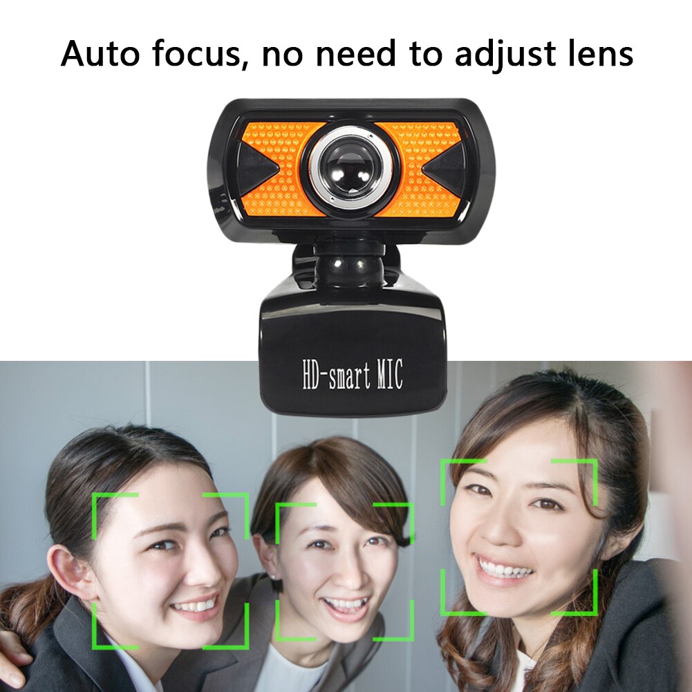 USB Webcam HD Digital Video Web Camera With Microphone Clip-on for Computer PC Laptop Free Driver Webcam 360 Degree USB Camera