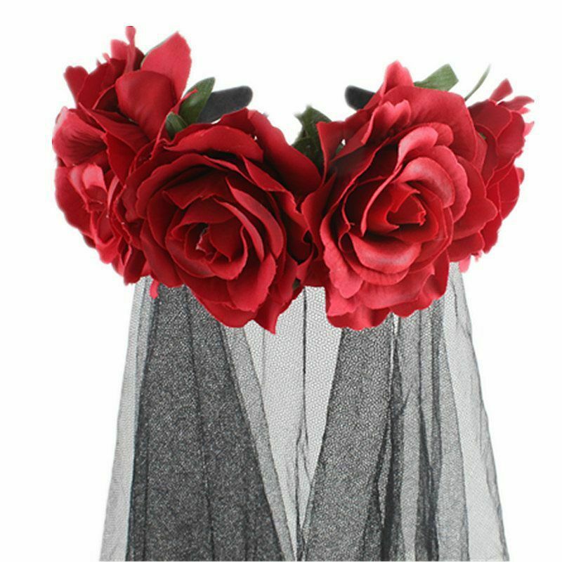 Rose Accessoires Dans Meisjes Halloween Dag Hoofddeksel Dode Bloem Kroon Festival Hoofdband Party Mexicaanse Dragen Vrouwelijke