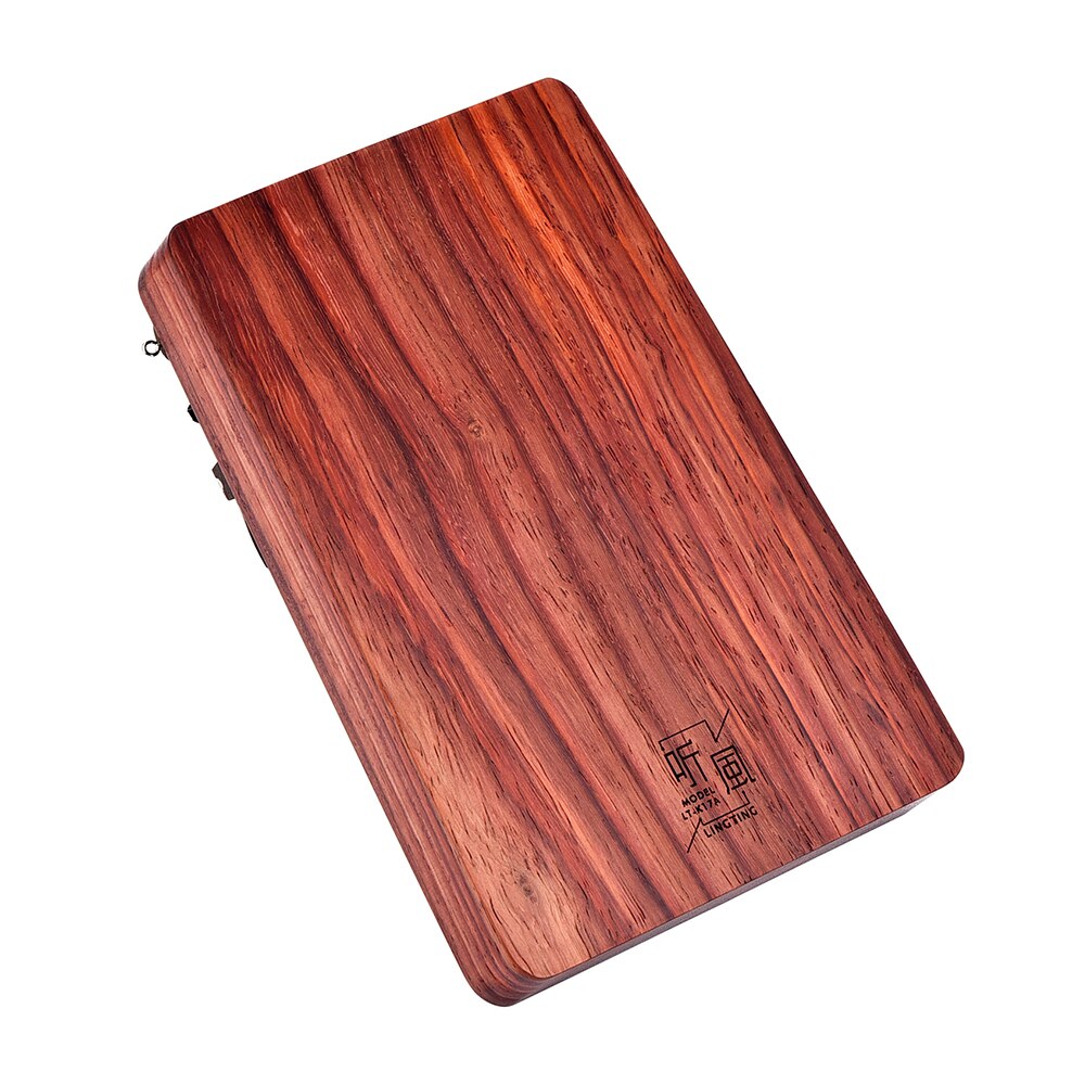 Lingting K17A Padauk Kalimba 17-Key Thumb Piano Kalimba Mbira Sanza Padauk Matetial Met Opbergtas Draagtas Muziek stickers