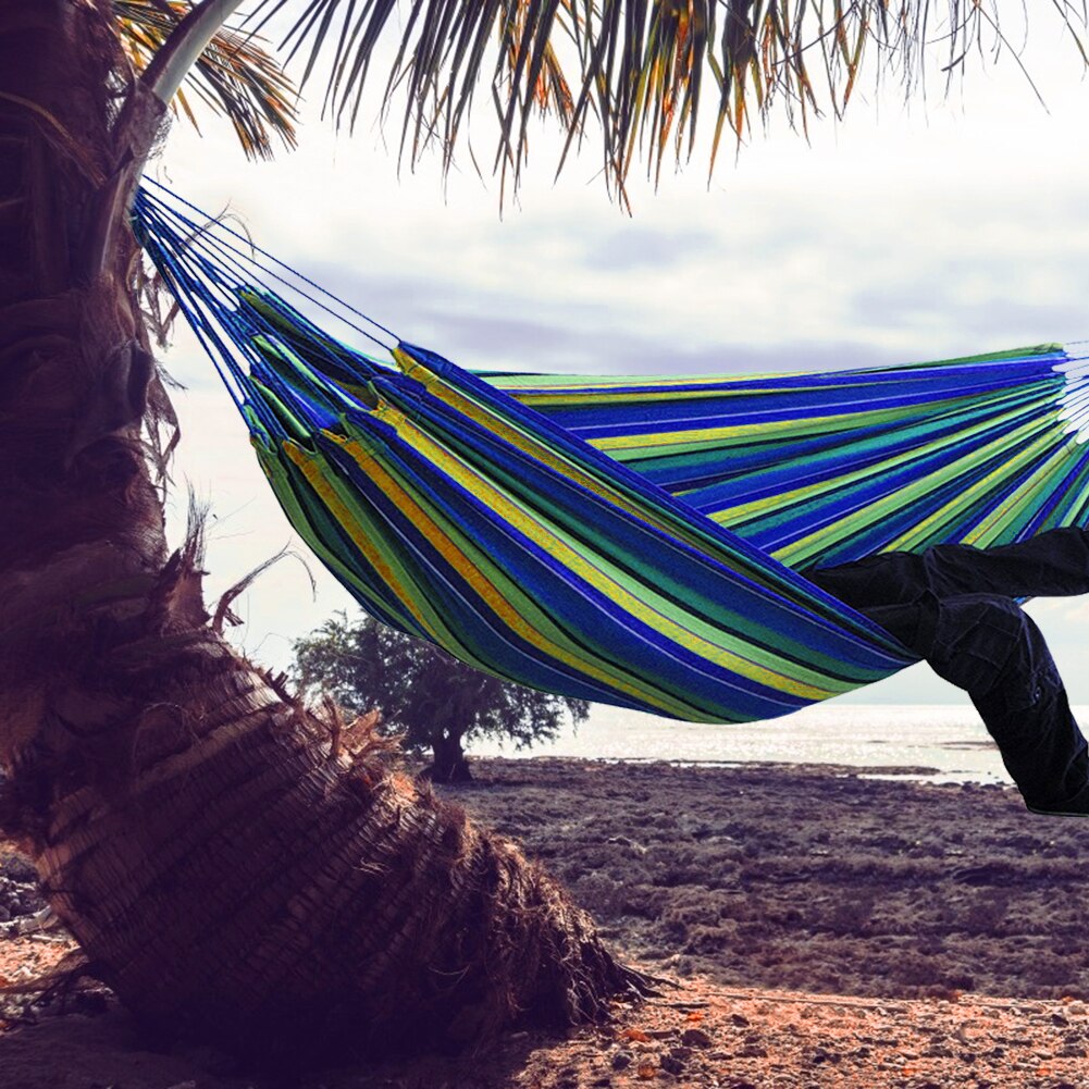 Conveniente portátil lona rede suporte multi-funcional prático acampamento sono balanço pendurado cama mobiliário de jardim