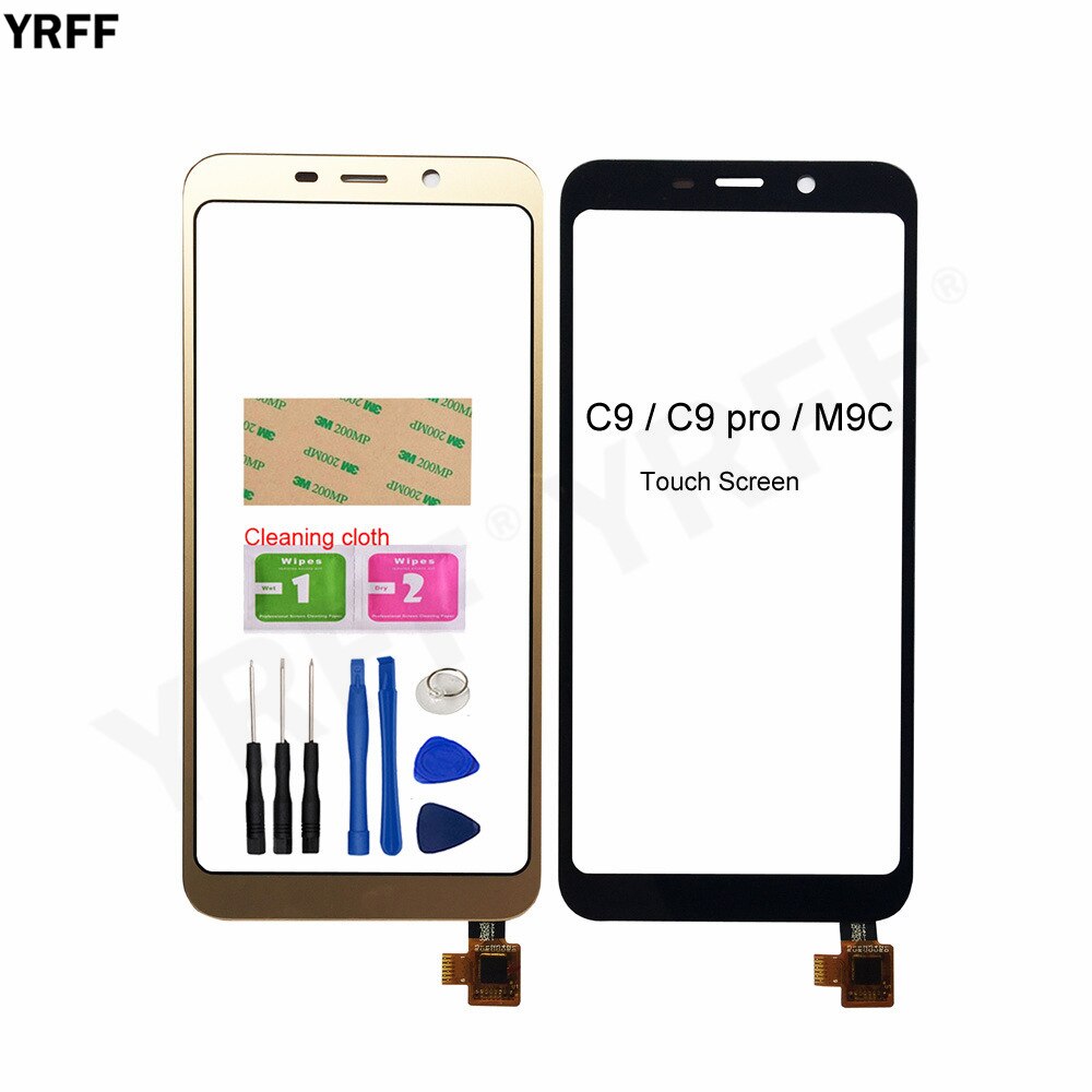 For Meizu C9 pro/ M9C/ C9 LCD Display Touch Screen Digitizer Sensor 5.45&#39;&#39; Glass Panel Replacement Parts With Frame