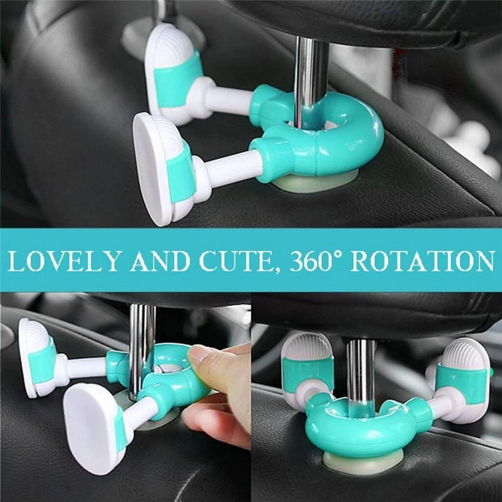 Car Vehicle Back Seat Headrest Organizer Hanger Storage Hook for Groceries Bag Handbag Durable Hooks Hanger Holder For Bag