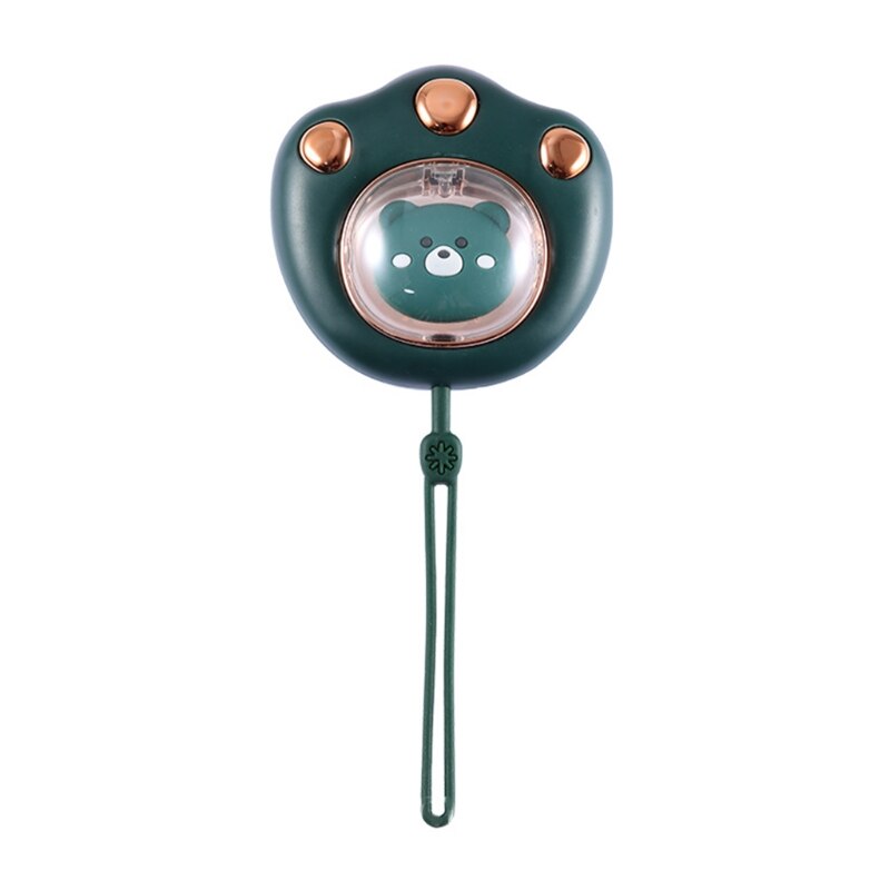 2022 mini scaldamani a forma di artiglio di gatto carino scaldamani elettrico ricaricabile USB per uso invernale da viaggio tutto'aperto: verde / 1200 Mah