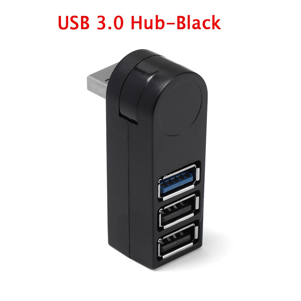 1pc High Speed USB 2.0/3.0 HUB Multi USB Splitter 4 Ports Expander Multiple USB Expander Computer Accessories For Laptop PC: USB 3.0 Hub-Black