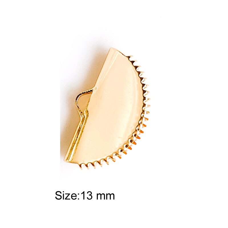 Round Flat Tassel Top Beads Cap Alloy End Tip Cap Cap Cord Cap Tassels topper Making DIY Handmade craft tassels AlinaCraft: Gold  Diameter 13mm